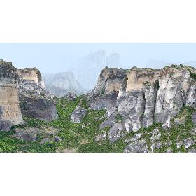 3D model Meteora Mountains